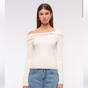 Abercrombie Asymmetrical Twist Top Sweater NWT